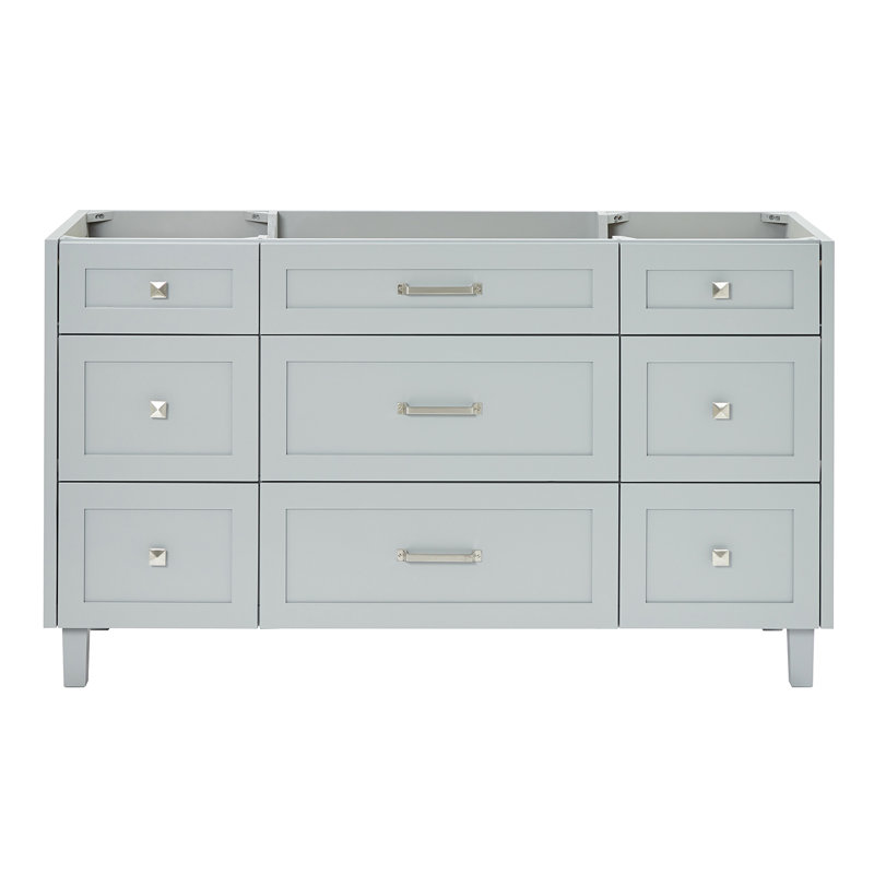 Base de meuble-lavabo simple 60 po ARIEL Monreau, Gris