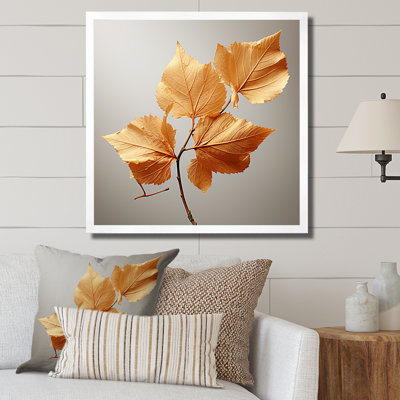 «Copper Leafy Abstractions I», reproduction sur toile