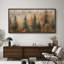 Illustration de pin, forêt, photos de bois d'automne brun, impression numérique sur toile giclée sur toile-111652483-111652482