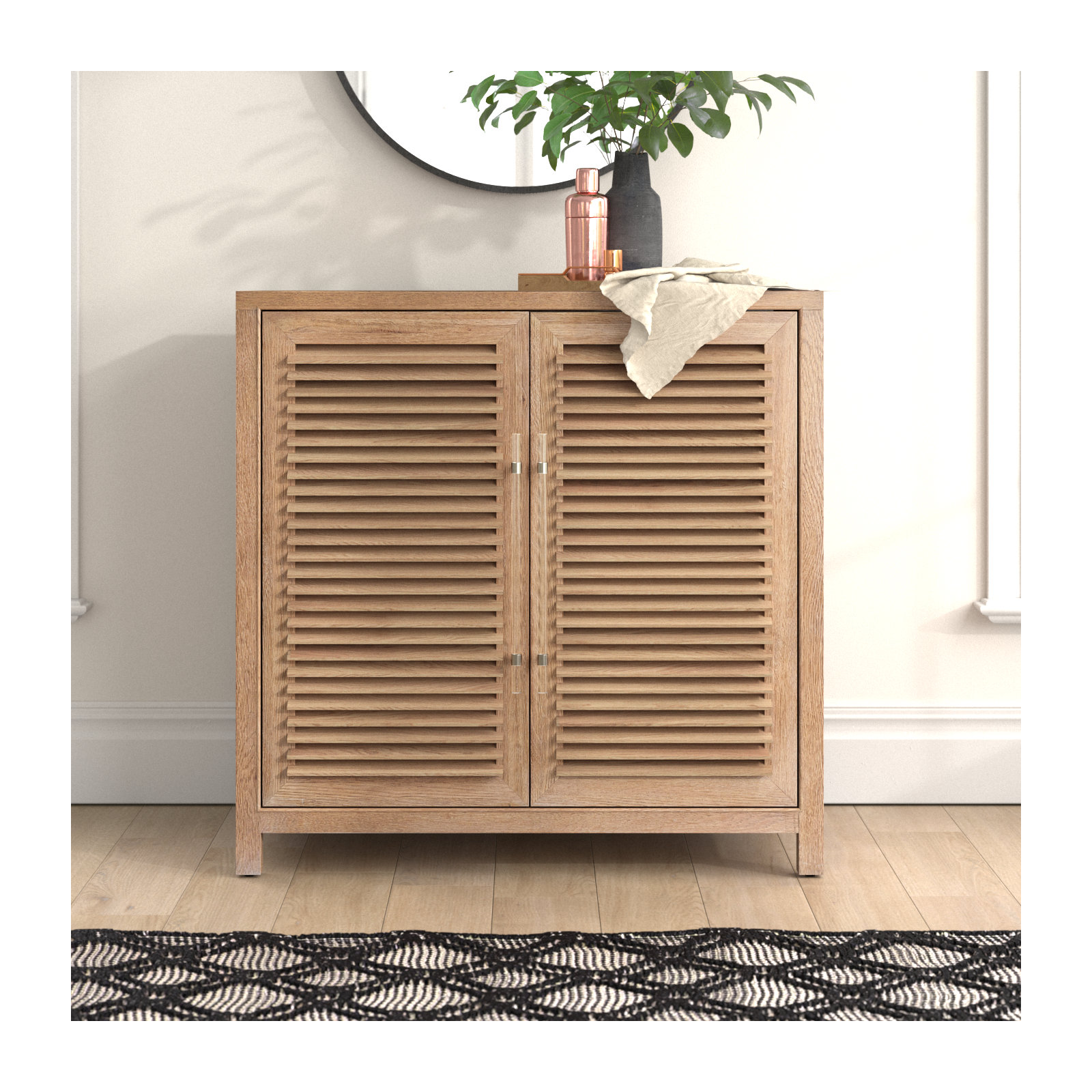 Rosalie 20'' Solid Wood Bar Cabinet