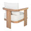 Fauteuil d'appoint d'extérieur en bois d'acacia Burlow-131385230