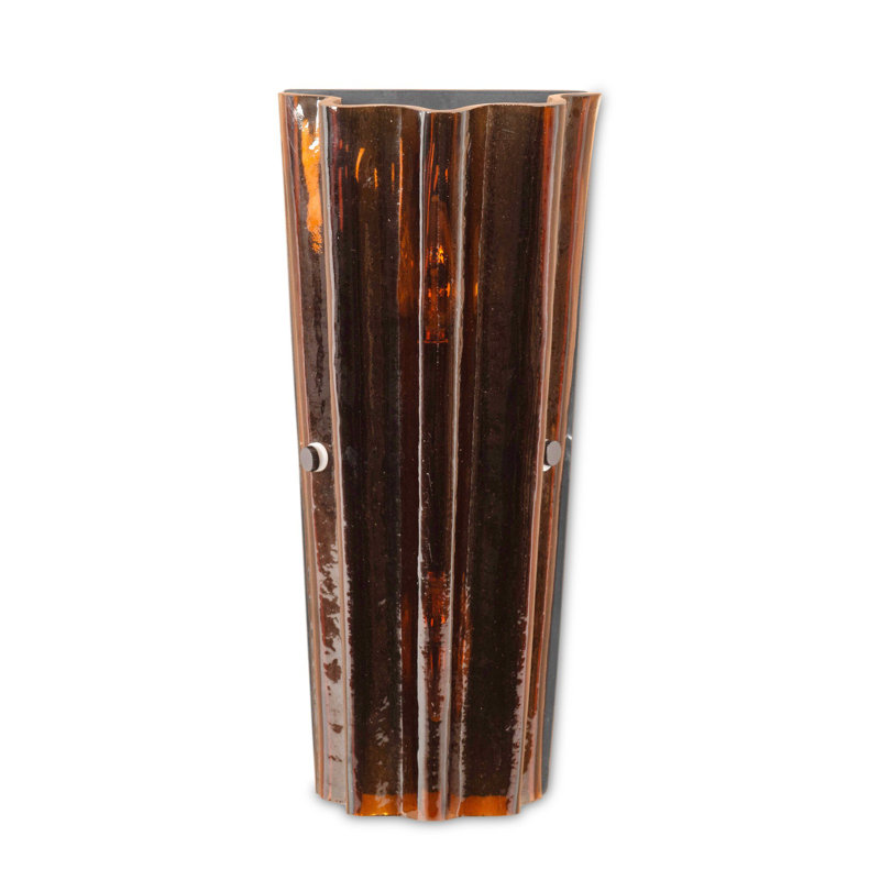 Applique Thea - verre ambré, Vert ambré