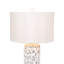 Lampe de table Darla - 76 cm (30 po) Poly Star - Finition blanche