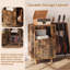 Support multifonctionnel pour guitare et tourne-disque avec prise de courant intégrée, armoire de rangement en bois franc massif pour système audio, haut-parleurs et accessoires, pour le salon-2096924769