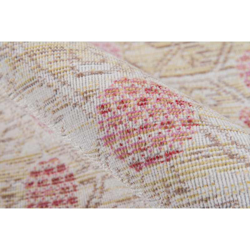 Finnley Pink/Yellow/Red Rug, Rectangle 7'10" x 10'6"
