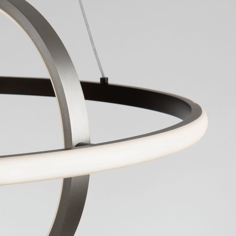 1 - Light Black LED Unique/Statement Pendant