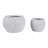 Polyresin Planters With Twisted Design And Sculptural Detailing, Set Of 2-1438223762