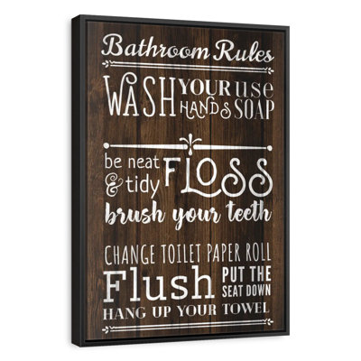 Règles de la salle de bain rustique