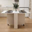 Fully Unfolded 51.18 Inches White Foldable Table, Suitable For Small Family Table Or Display Table Convenient, Home Simple Long Table, Simple And Lightweight