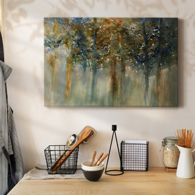 Rustic Leaves II-Gallery Wrapped Canvas