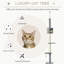 Tour pour chat 85,5 po - 4 escalade. Grattoir, boules suspendues, doux et chaud. Stable en toute sécurité. Couleur grise. Convient aux chats jusqu'à 10 livres avec centre d'activité avec balles. Sécuritaire. Gris. Pour livres