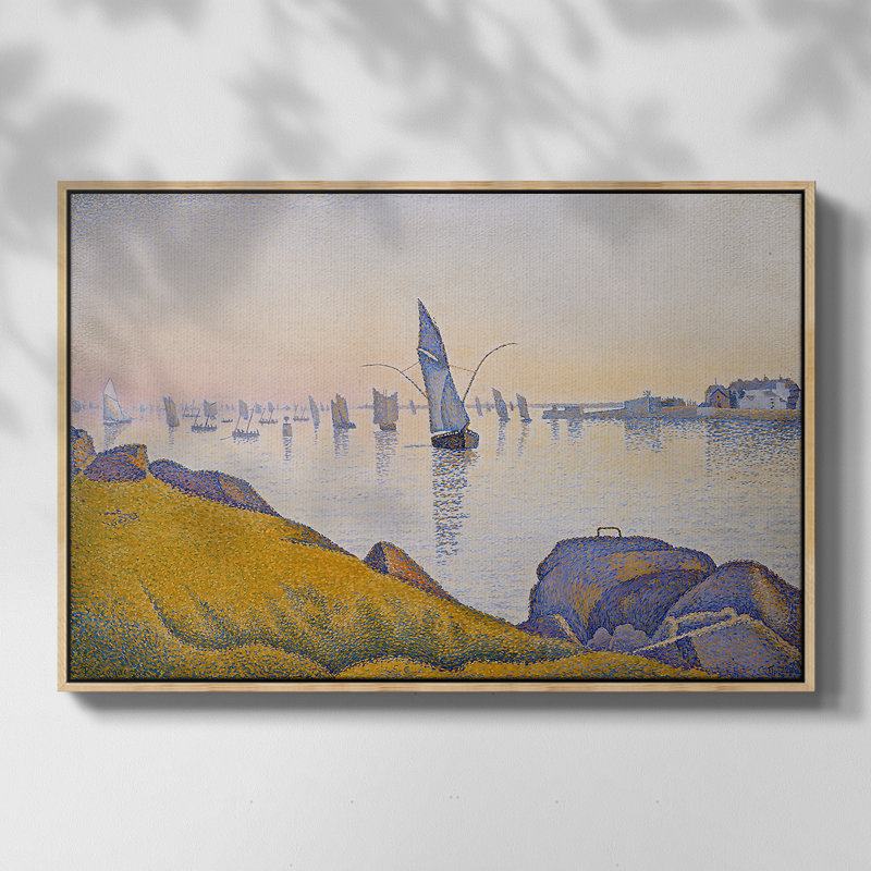 Venise, nuage rose, 1909 - Paul Signac, toile tendue avec châssis, 24 po x 36 po, Doré