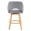 Swivel Upholstered Counter Stool
