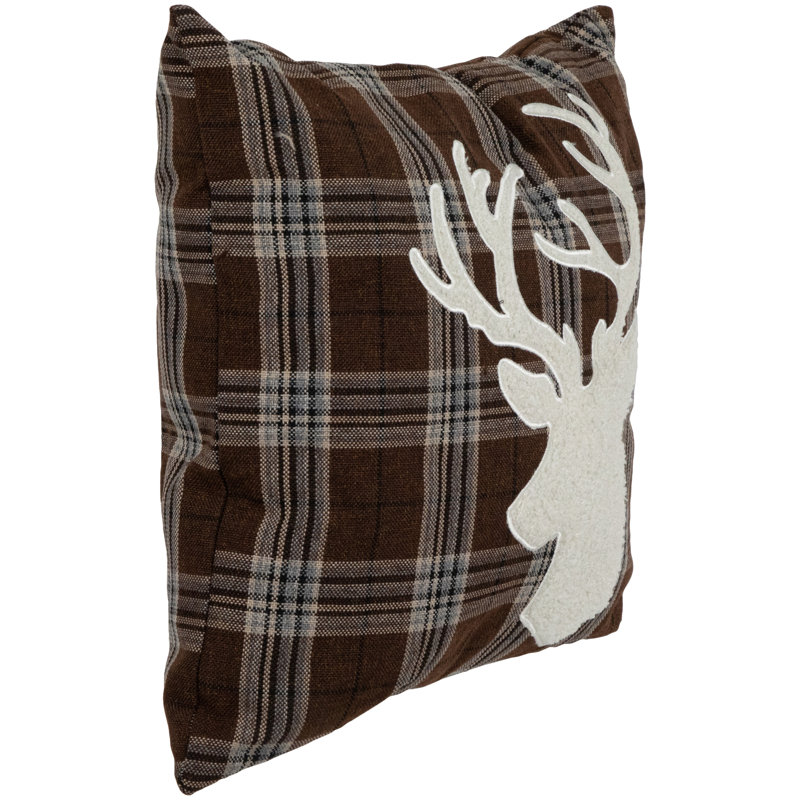 Insert de coussin, Brun / carreauté