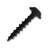 #8 x 1 in. Black Square Round Washer Head Coarse Thread Self-Tapping