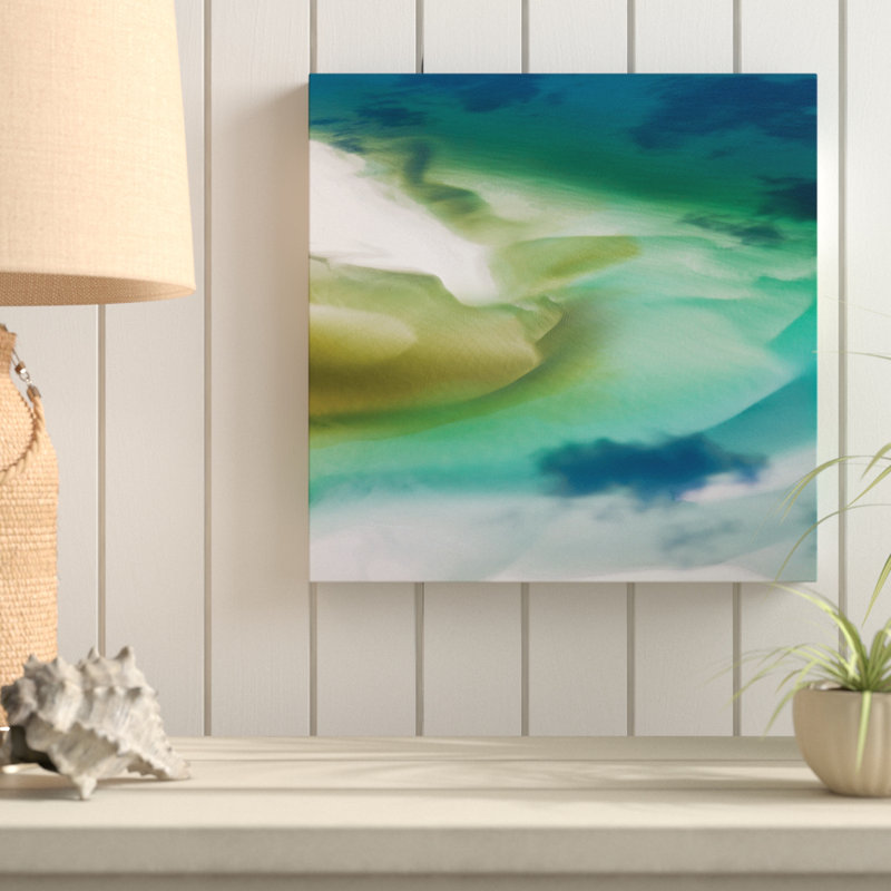 « délavé geo i », reproduction de peinture à l’huile, Toile tendue, H 16 po x l 16 po x P 1,5 po
