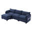 Canapé modulaire en velours côtelé avec repose-pieds Cloud Comfort-594244192