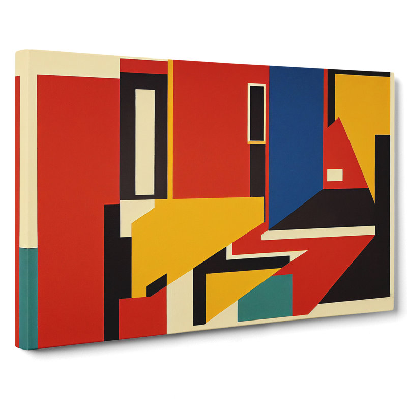 Bauhaus Vol.1 Abstract - Wrapped Canvas Print, 35cm H x 50cm W x 3cm D