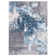 Tapis abstrait gris / bleu Rethman