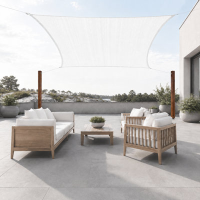 Colourtree Sun Shade Sail Rectangle Canopy Fabric Cloth Screen, Water Permeable & UV Block UPF50