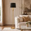 Lampadaire traditionnel Zeller 62,5 po avec ampoule à intensité variable à 3 positions et design à colonnes romaines-344420766