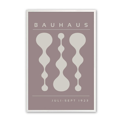 «Warm Taupe» rétro, affiche de Bauhaus II