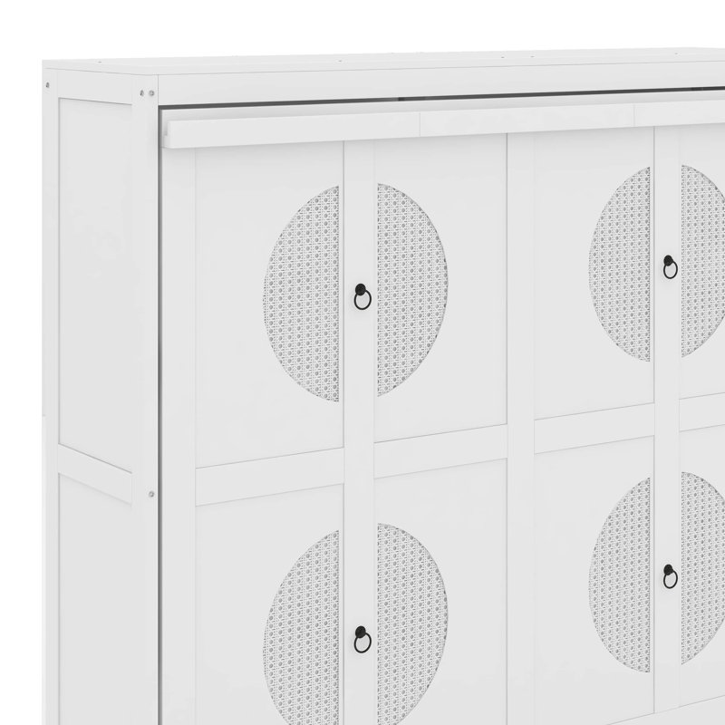 Full Murphy Bed Wall Bed, White