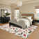 Machine Washable Rug Modern Leaf Area Rug Ultra-Thin Rug Durable Floor Carpet Easy-Cleaning Rug