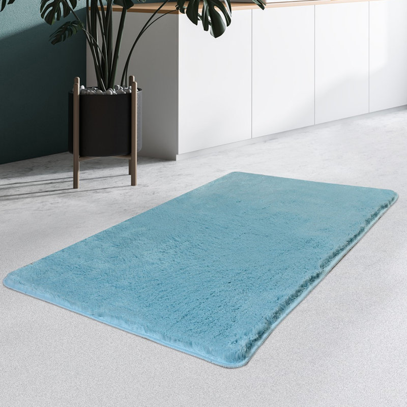 Margaretville Bath Rug, 1.18" H x 27.56" W x 47.24" L, Turquoise