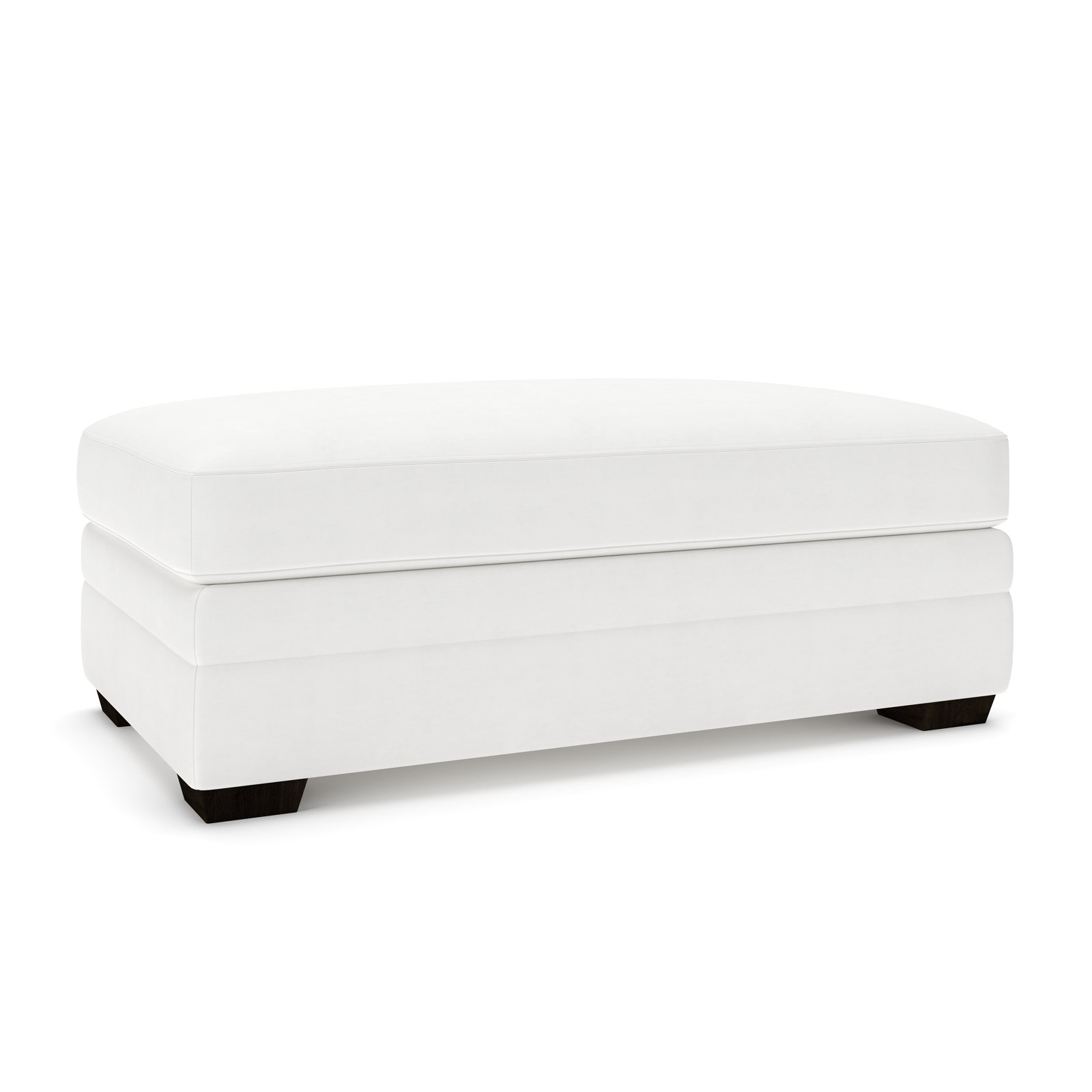 Edan 44" Ottoman, Bayou Off White Canvas