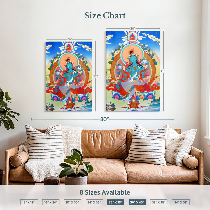 Adella Tibetan Thangka, 39" H x 26" W