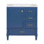 Meuble-lavabo moderne avec lavabo, 1 porte à fermeture douce et 3 tiroirs-106757383