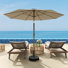 Parasol de patio 9 pi avec base