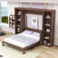 Lit escamotable en bois avec rangement spacieux-28300291