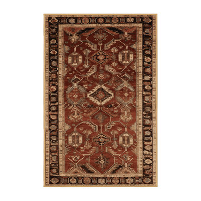 Machine Washable Turkish Brown Area Rug