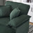 56.3" Single Sofa With 2 Toss Pillows And A Ottoman, Comfy Sofa- Deep Seat Couch-1686092560