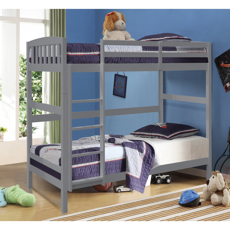 Kavalier Bunk Bed with Built-in Ladder Included, Grey