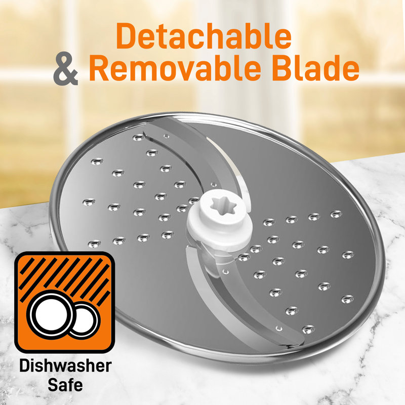 Nutrichef Food Processor Slicing/Shredding Disc - Slicing/Shredding Disc Replacement For Nutrichef Multifunction Food Processor Model Number: Ncfp8, Stainless Steel - Nutrichef Prtncfp8Shrsli