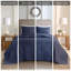 Ensembles de literie de qualité supérieure, polyester bleu marine, conception réversible pour la maison