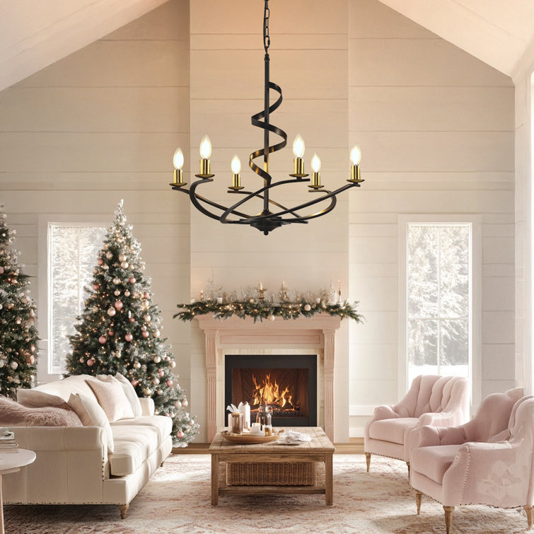 6 - Light Dimmable Chandelier