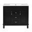 Meuble-lavabo simple 36 po avec comptoir en céramique et armoire à pharmacie murale 36 po-171161486