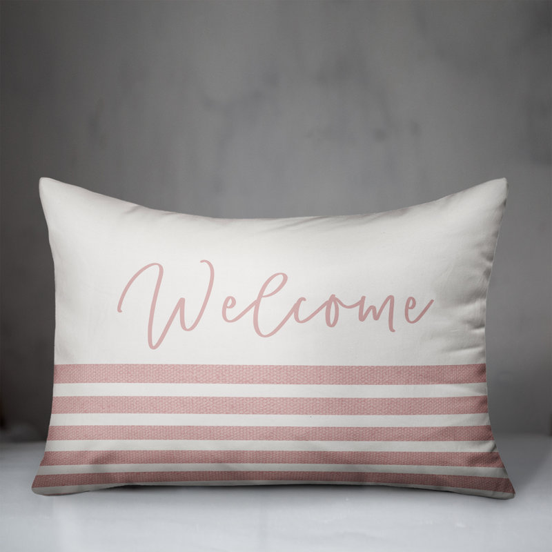 Outdoor Throw Pillow, Pink