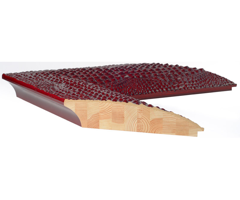 Miroir Elite, Rouge électrique, 54,5 po x 42,5 po