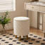 43cm Wide Cylinder Striped Standard Ottoman