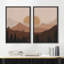 Southwest Desert Landscape Nature Modern, reproduction sur toile 2 pièces-91069279-91069280