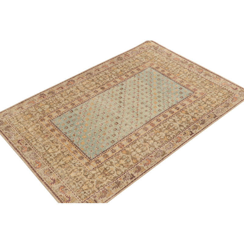 Distressed Homage Wool Floral Area Rug, Rectangle 15' x 24'