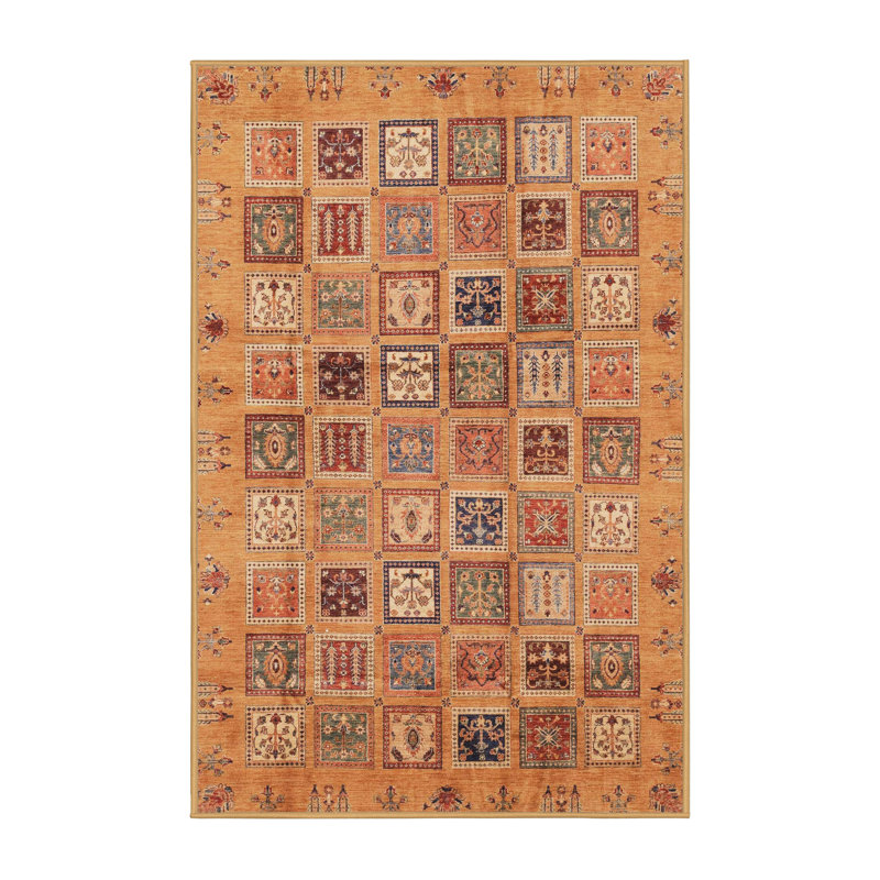 Tapis abstrait moderne 3724, Rectangle de 2 pi x 3 pi
