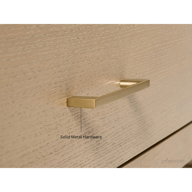 Elizabeth 48'' W Single Vanity, Pure White Quartz, Oak/Rose Gold