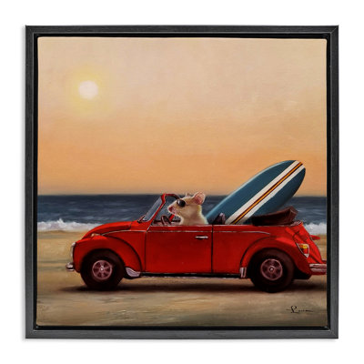 Art mural sur toile flottante Mouse Beach Coast par Lucia Heffernan