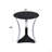 Black Glass & Chrome Finish End Table